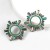 occidental style creative personality Alloy diamond Rhinestone sun flower earrings woman fashion brief super ar