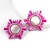 occidental style creative personality Alloy diamond Rhinestone sun flower earrings woman fashion brief super ar