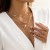 occidental style  geometry tassel sequin all-PurposeO buckle  brief Pearl pendant long necklace woman