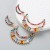 occidental style fashion brilliant Moon Alloy diamond exaggerating earrings woman temperament long style person