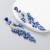 ins wind fashion exaggerating Alloy diamond Rhinestone geometry long style earring earrings woman  trend