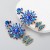 occidental style fashion exaggerating personality color embed Rhinestone pendant earrings Street Snap all-Purpo