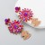 occidental style fashion exaggerating personality color embed Rhinestone pendant earrings Street Snap all-Purpo
