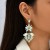 occidental style creative personality long style exaggerating Rhinestone earrings woman ins geometry earring
