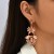 occidental style creative personality long style exaggerating Rhinestone earrings woman ins geometry earring