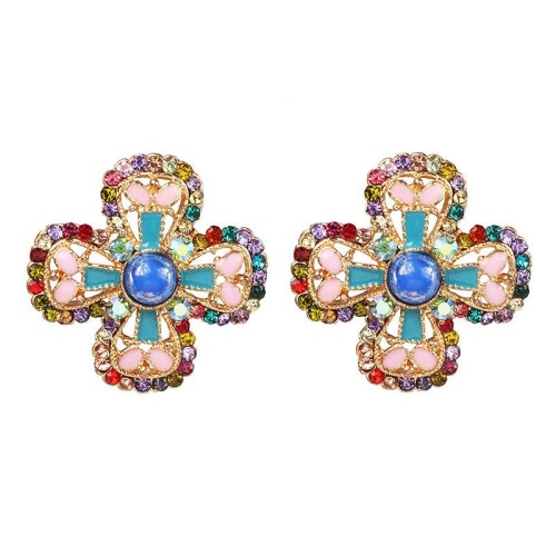 UR diamond circle earrings
