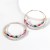 fashion Alloy diamond Rhinestone Double layer Round earrings women occidental style exaggerating arringearrings