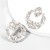 occidental style fashion Alloy diamond Rhinestone geometry earrings woman trend personality arringearrings
