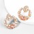 occidental style fashion Alloy diamond Rhinestone geometry earrings woman trend personality arringearrings