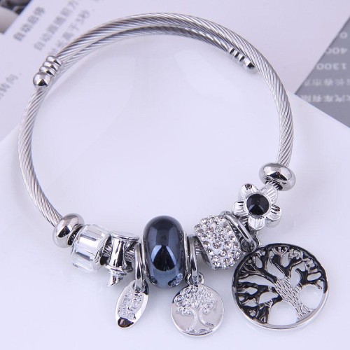 occidental style fashion  Metal all-PurposeD concise all-Purpose Life tree more elements personality bangle