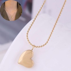 Korean style fashion concise sweetO love titanium steel personality necklace