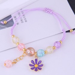 Korean style fashion  brief daisy pendant  all-Purpose crystal beads establish..