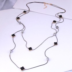  Korean style fashion concise all-Purpose square crystal Double layer temperam..