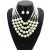 occidental style exaggerating color imitate Pearl necklace multilayer set