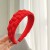 occidental style new eadband pure color Cloth handmade weave eadband Korean style width ladyF