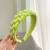 occidental style new eadband pure color Cloth handmade weave eadband Korean style width ladyF