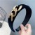 fashion occidental style chain eadband gold velvet handmade eadband Street Snap woman