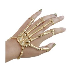 fashion bracelet punk exaggerating skull bracelet Metal textured bracelet woma..