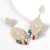 occidental style fashion exaggerating Alloy diamond Rhinestone geometry earring earrings woman trend per