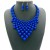 imitate Pearl triangle tassel necklace set brief ecklace