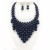 imitate Pearl triangle tassel necklace set brief ecklace