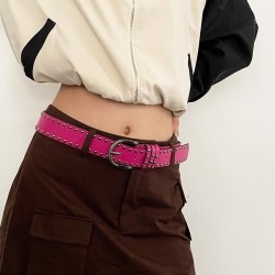 ( Rose pink) belt woman width beltyk belt punk wind black all-Purposeins leisu..