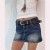  wind retro Rivet Embossing belt samll personality all-Purposeyk belt