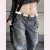  wind retro Rivet Embossing belt samll personality all-Purposeyk belt