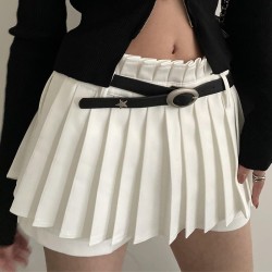  punk wind beltyk belt woman all-Purpose ornament high samll belt Moon Rivet b..