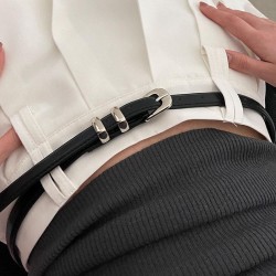  samll fashion belt woman leisure ornament Cowboy high black belt
