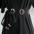 (150cm)( black)lace belt woman Korean style summer Waist retraction fashion all-Purpose Pearl chain ornament rope Dress