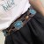  retro hollow belt watch-face Embossing buckle circle belt personality women dress accessories
