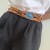  retro hollow belt watch-face Embossing buckle circle belt personality women dress accessories