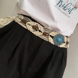 Bohemia handmade weave tassel belt chain women dress Dress all-Purpose ethnic ..