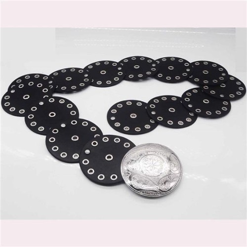 occidental style retro Cowboy wind personality belt lady Metal splice hollow eyes belt