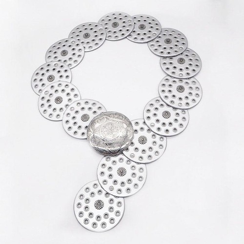 occidental style retro Cowboy wind personality belt lady Metal splice hollow eyes belt