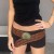 fashion wind Metal watch-face buckle width belt occidental style head personality hollow eyes splice belt woman
