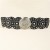 fashion wind Metal watch-face buckle width belt occidental style head personality hollow eyes splice belt woman