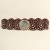 fashion wind Metal watch-face buckle width belt occidental style head personality hollow eyes splice belt woman
