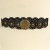 fashion wind Metal watch-face buckle width belt occidental style head personality hollow eyes splice belt woman