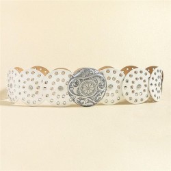  occidental style retro Cowboy wind personality belt lady exaggerating Round h..