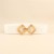 occidental style Girdle lady big beltPU ornament Dress retro hollow medium belt all-Purpose fashion