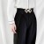 occidental style Girdle lady big beltPU ornament Dress retro hollow medium belt all-Purpose fashion