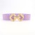 occidental style Girdle lady big beltPU ornament Dress retro hollow medium belt all-Purpose fashion