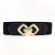 occidental style Girdle lady big beltPU ornament Dress retro hollow medium belt all-Purpose fashion