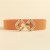 occidental style Girdle lady big beltPU ornament Dress retro hollow medium belt all-Purpose fashion