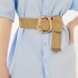 fashion gold elasticity Dress width belt high all-Purpose ornament Girdle geom..