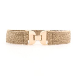 summer Girdle lady elasticity weave Tightness belt personality surface geometr..