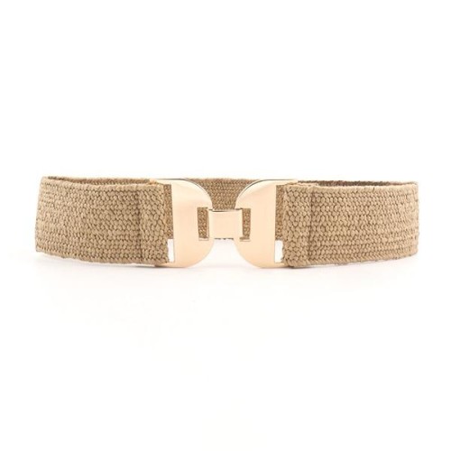 summer Girdle lady elasticity weave Tightness belt personality surface geometry buckle head collocation