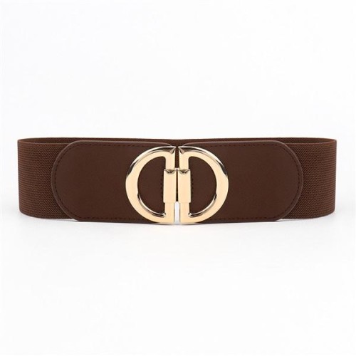 occidental style elasticity Tightness buckle width belt lady  retroD Word buckle belt big Waist retrac